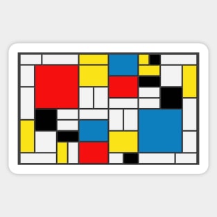 De stijl minimalist Sticker